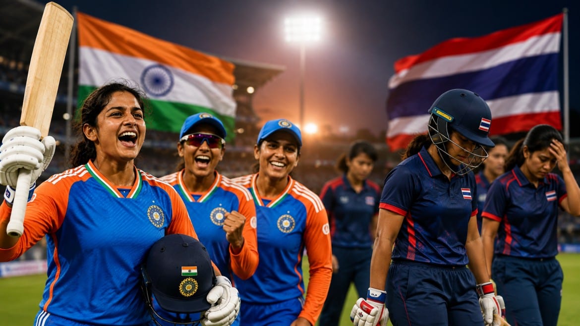 भारत ने थाईलैंड को 94 रन से हराया, एशिया कप में शानदार शुरुआत