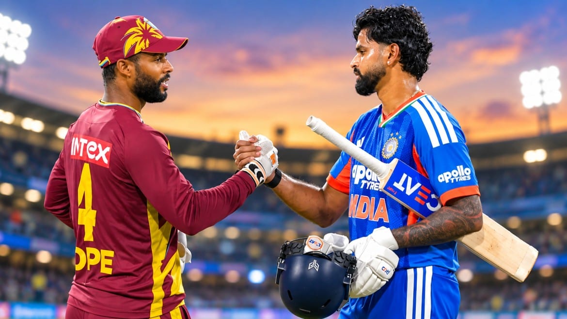 भारत और वेस्टइंडीज के बीच दूसरा T20 मुकाबला